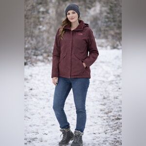 The North Face Women’s Jacket – Burgundy, Size Medium